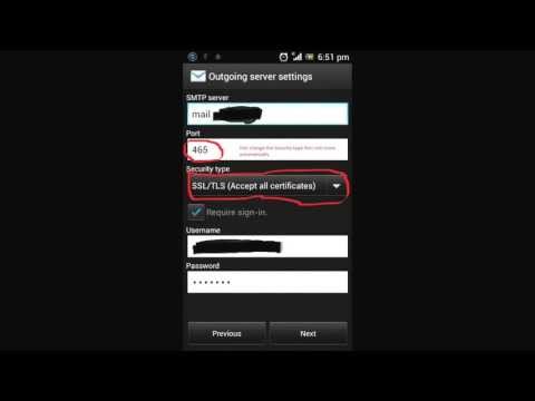 how to setup zimbra email on android