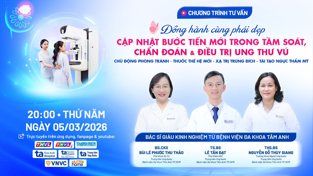 Đồng hành cùng phái đẹp - Cập nhật bước tiến mới trong tầm soát, chẩn đoán và điều trị ung thư vú