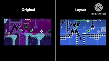 "Button Masher" Original vs Layout *COMPARISON* - Geometry Dash 2.2