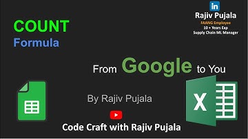 3. Master COUNT, COUNTIF, and COUNTIFS in Excel & Google Sheets | Simplified by a Googler