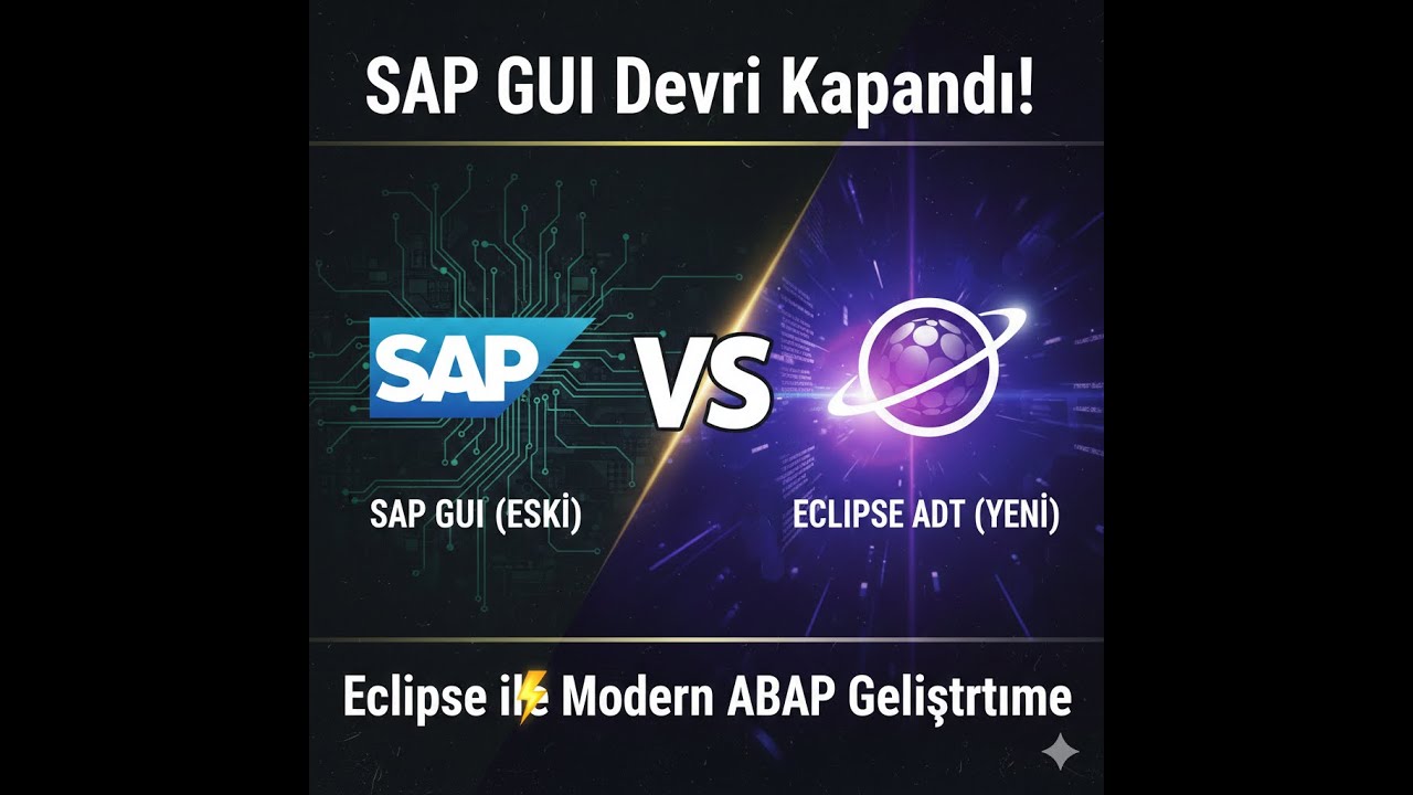 SAP GUI Devri Kapandı! | Eclipse ile Modern ABAP Geliştirme