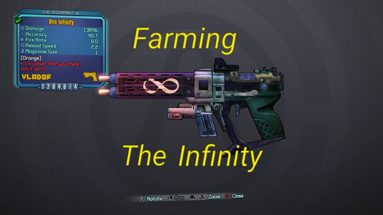 Borderlands 2: Fast and Easy Farm - Infinity (Legendary Vladof Pistol