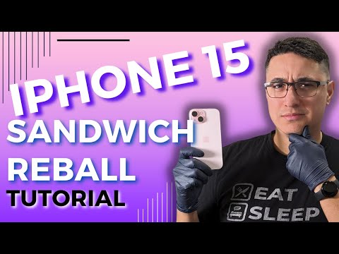 Sandwich Reball Tutorial - The Latest Method for iPhone 15. Step By Step Mijing Stencil & i2C Heater