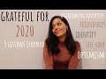 Grateful for 2020 | 5 lessons learned