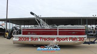 026 Sun Tracker SportFish 20 DLX Walkthrough | Fishing Pontoon with Family Friendly Features