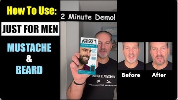 How To Use Just For Men Mustache & Beard Color Dye #beard #mustache #color #dye #mensgrooming #howto