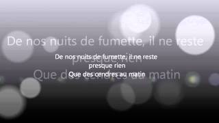 Video thumbnail of "Eblouie par la nuit par Carla,Lyrics"