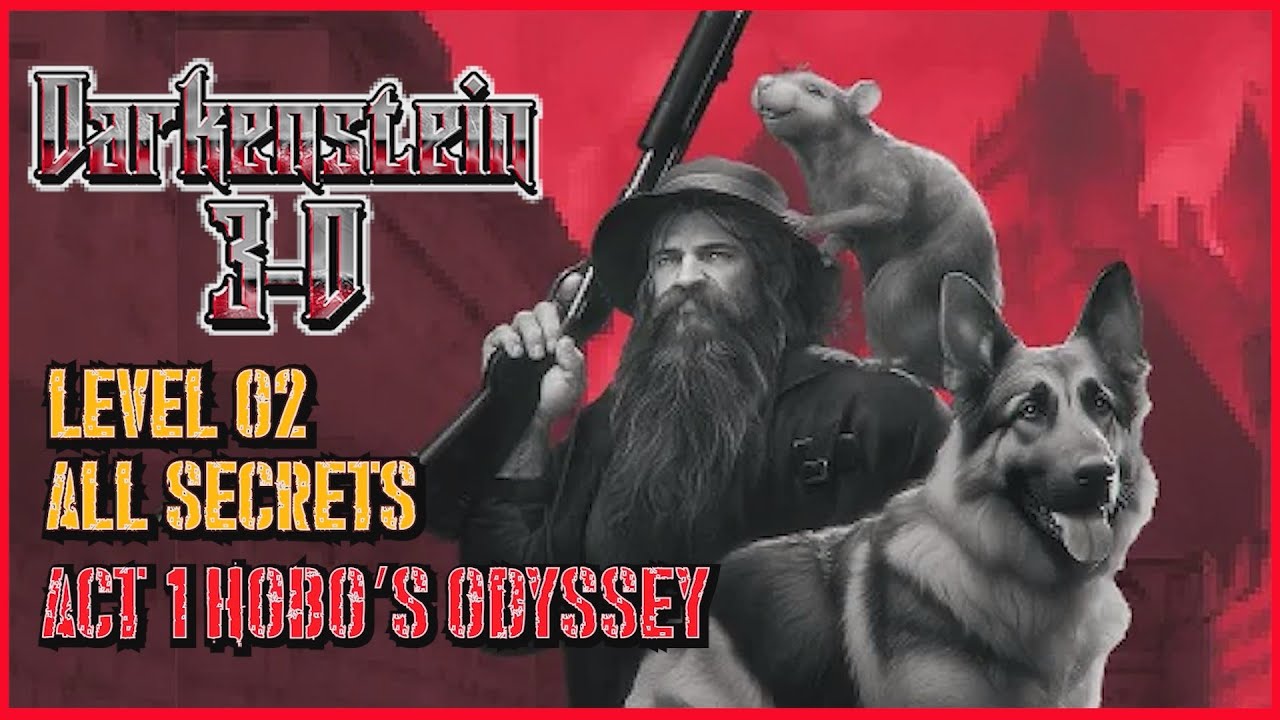 [Корейская версия] Darkenstein 3D Геймплей - Уровень 02 Все секреты / Darkenstein 3D Уровень 02