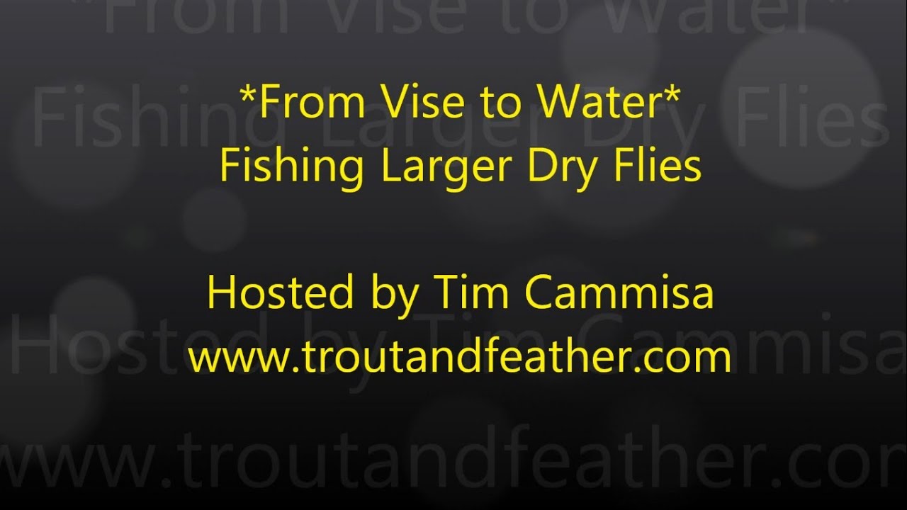 Fly Fishing Fishing Large Dry Flies YouTube
