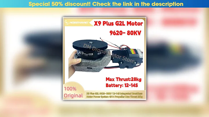 Discount X9 Plus G2L 9620- 80KV 12-14S Integrated Brushless Motor Power System 4314 Propeller Max T