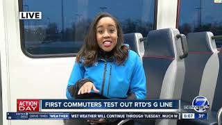 First commuters test out RTD G Line