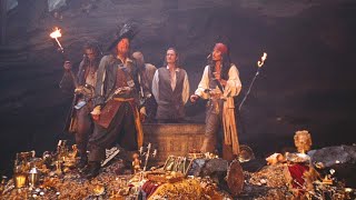 " كنز ملعون أى حد يسرق منه قطعة ذهب واحده بيتحول لهيكل عظمى " ملخص pirates of the caribbean 1