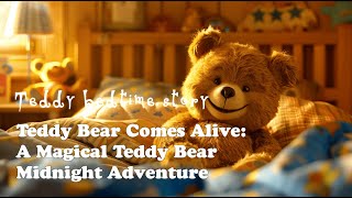 Teddy Bear Comes Alive:🧸A Magical Teddy Bear Midnight Adventure🌙Bedtime Stories W/ Music in English