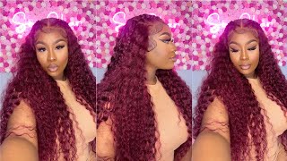 SOFT &amp; GORGEOUS 99J FRONTAL WIG + 2 BRAIDS SUMMER HAIRSTYLE TUTORIAL | WEST KISS HAIR