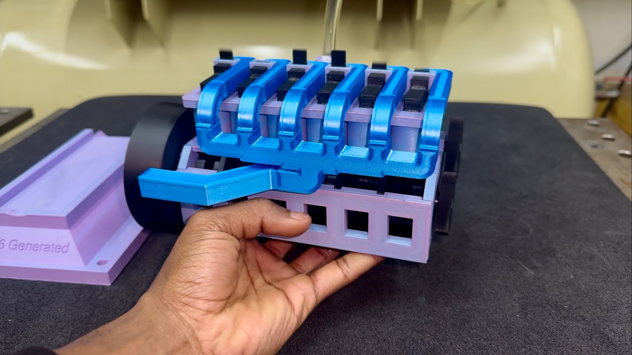 Miniature Inline 6 Engine Generated...