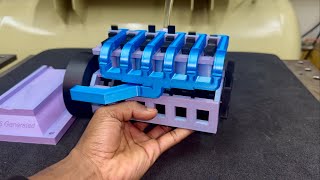 Miniature Inline 6 Engine Generated...
