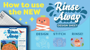 Transfer & Stitch: WonderFil Rinse Away Design Sheet ✨