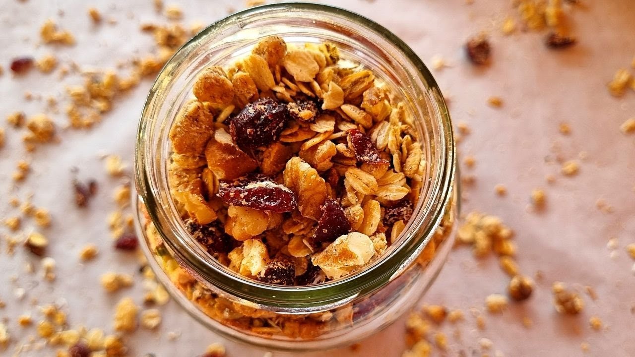 БЫСТРАЯ И ЛЕГКАЯ ГРАНОЛА НА СКОВОРОДЕ ДЛЯ ЗДОРОВОГО ВЕГАНСКОГО ЗАВТРАКА БЕЗ САХАРА