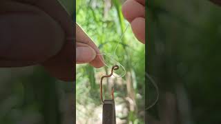 can you tie knots in fishing line