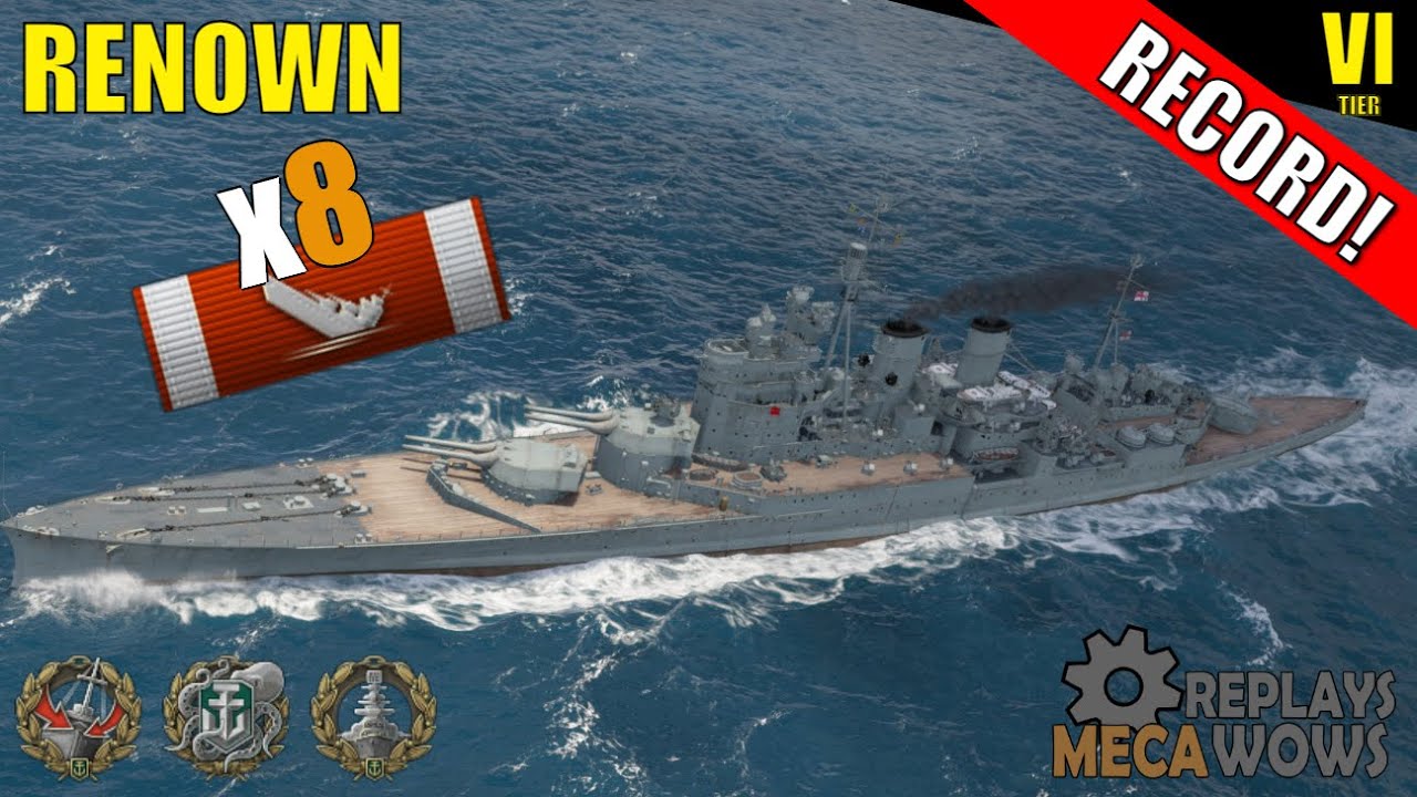 Renown 8 Kills & 124k Damage | World of Warships Gameplay
