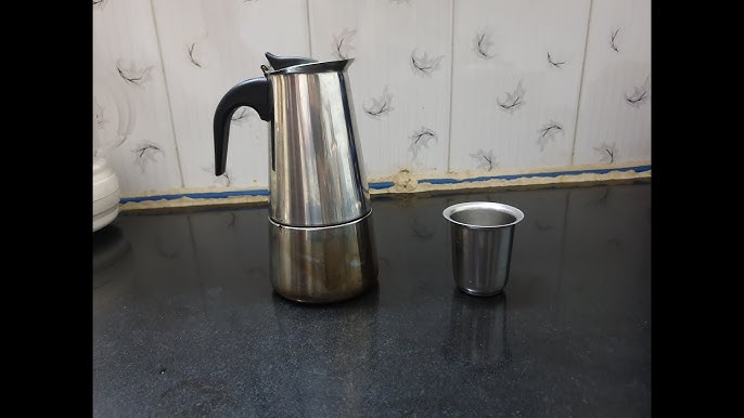 UPPHETTA French press coffee maker, glass, stainless steel, Height: 9  Diameter: 4 - IKEA