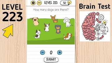 Brain Test Level 223 How Many Dogs Are There?