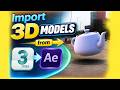After Effect Tutorials | How To Import a 3D Model From 3ds Max and Maya Into After Effects.