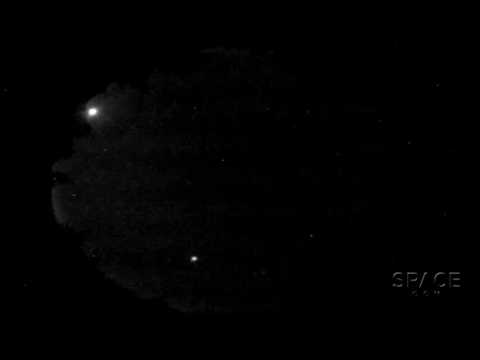 Meteor Explodes Creating 'Ice Halo Fireball' | Video