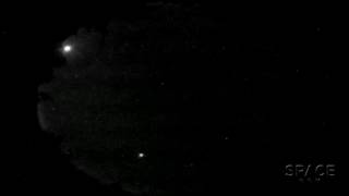Meteor Explodes Creating 'Ice Halo Fireball' | Video