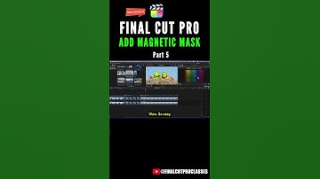 FCP ADD MAGNETIC MASK PT5 #finalcutprotutorial #fcp #finalcutpro #fcpxtutorial #fcpx #finalcut