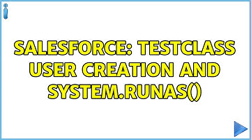 Salesforce: TestClass User Creation and system.runAs()