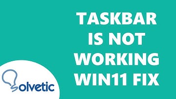 My TASKBAR is NOT WORKING in Windows 11 FIX ✅✅