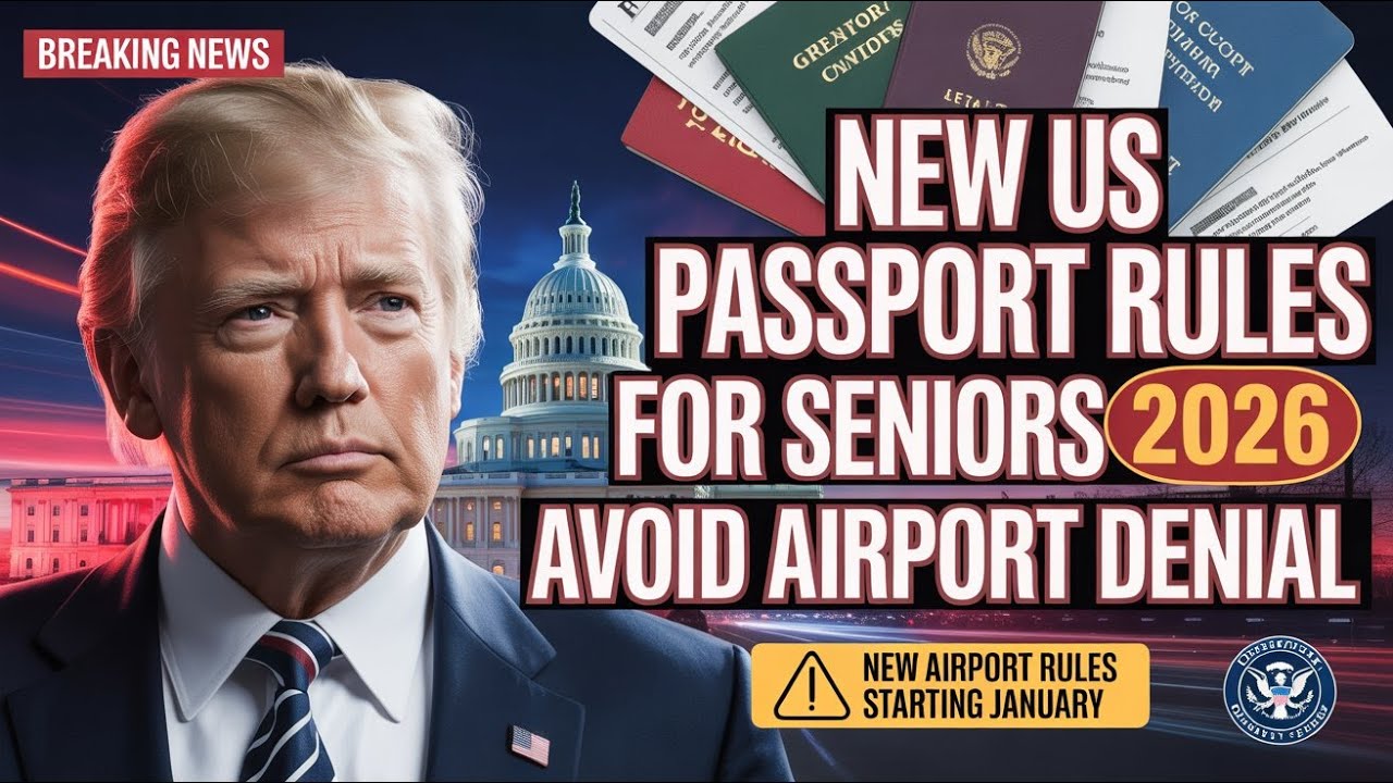 NEW US Passport Rules for Seniors 2026 🚨 | Avoid Airport Denial Starting January
