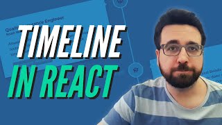 Simple Timeline for your Portfolio Website | React Tutorial
