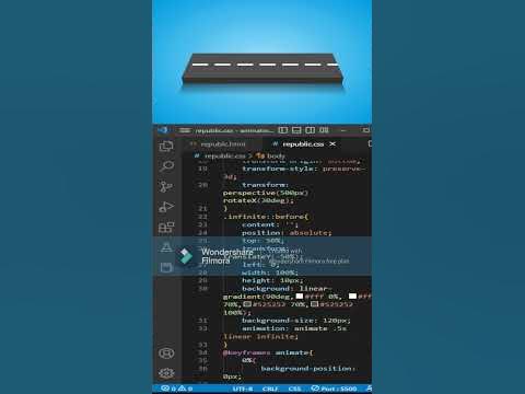 Html and Css Animation effect🥰||Animation road effect #shorts #trending ...