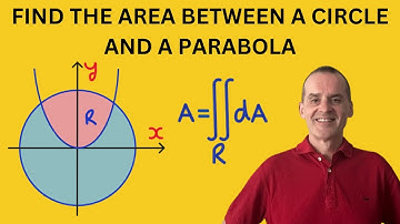 Find the Area between a circle and a parabola | Polar Coordinates & Double Integrals