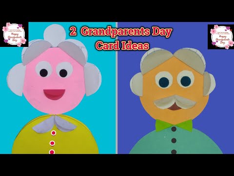 Easy & beautiful card for grandparents day || Grandparent’s day Card ideas @UJANCREATIONS