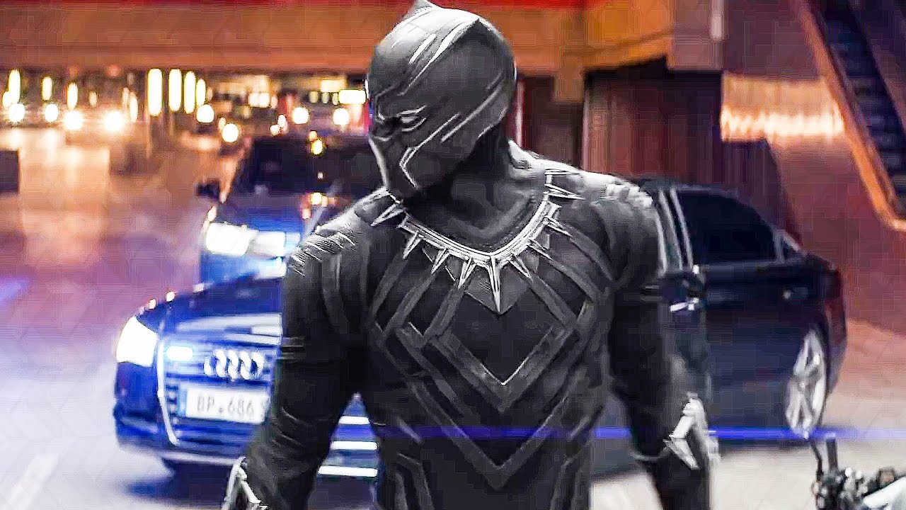 Captain America 3 Civil War NEW Movie Clip Black Panther Chase