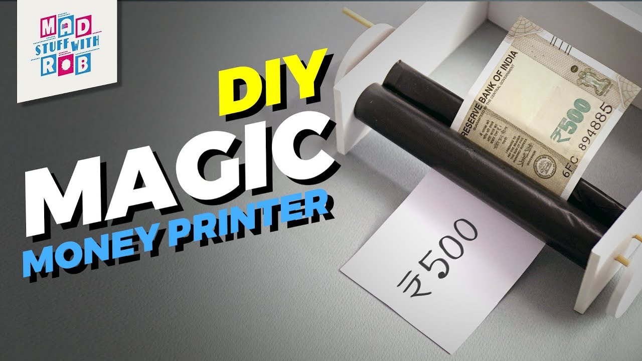 How To Make A Diy Magic Money Printer Youtube Easy Magic Tricks Learn Card Tricks Simple Cards