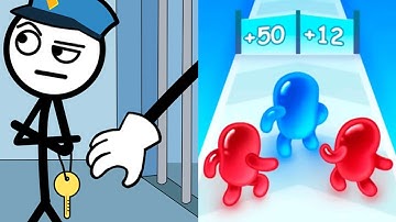 Thief Puzzle vs Join Blob Clash 3D - Satisfying ASMR Gameplay All Update Levels