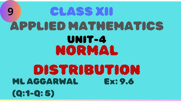 12th| UNIT 4|Normal distribution | Part-1|Applied Mathematics|@FLOW_WITH_MATHS  #appliedmaths