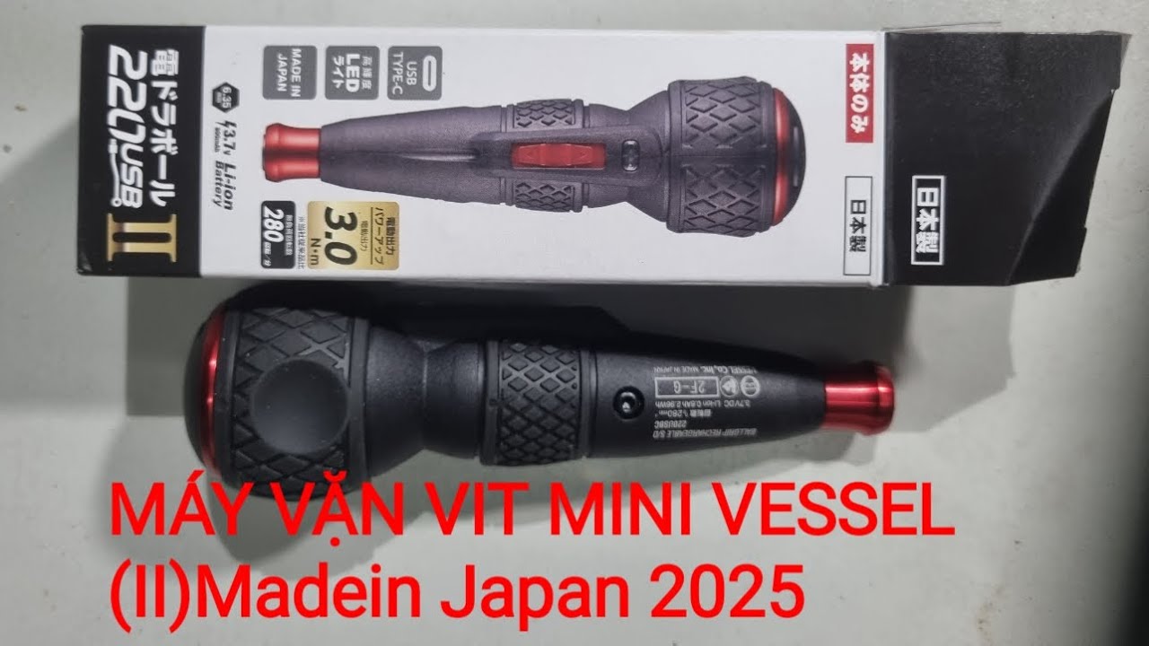 Máy vặn vít mini VESSEL (II) Madein Japan 2025