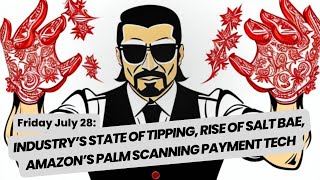 July 28, 2023: Restaurant Tipping, Rise of Salt Bae, Amazon’s Palm Scanning Payment Technology