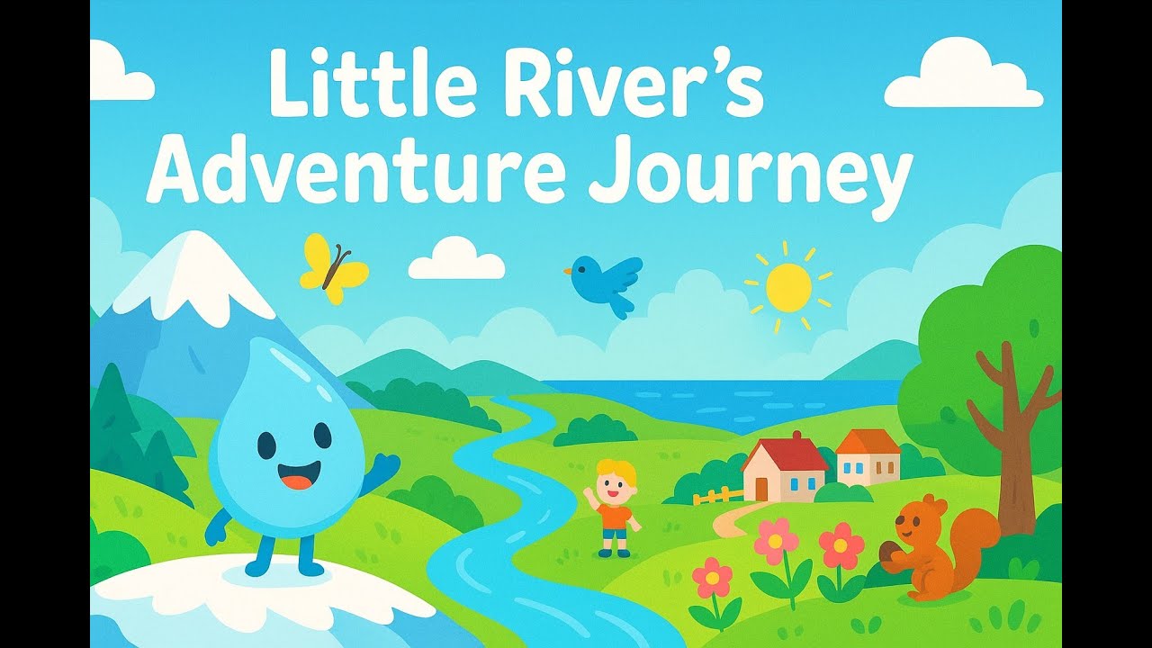 Little River's Adventure Journey | A Fun and Educational Story for Kids| Learn About the Water Cycle