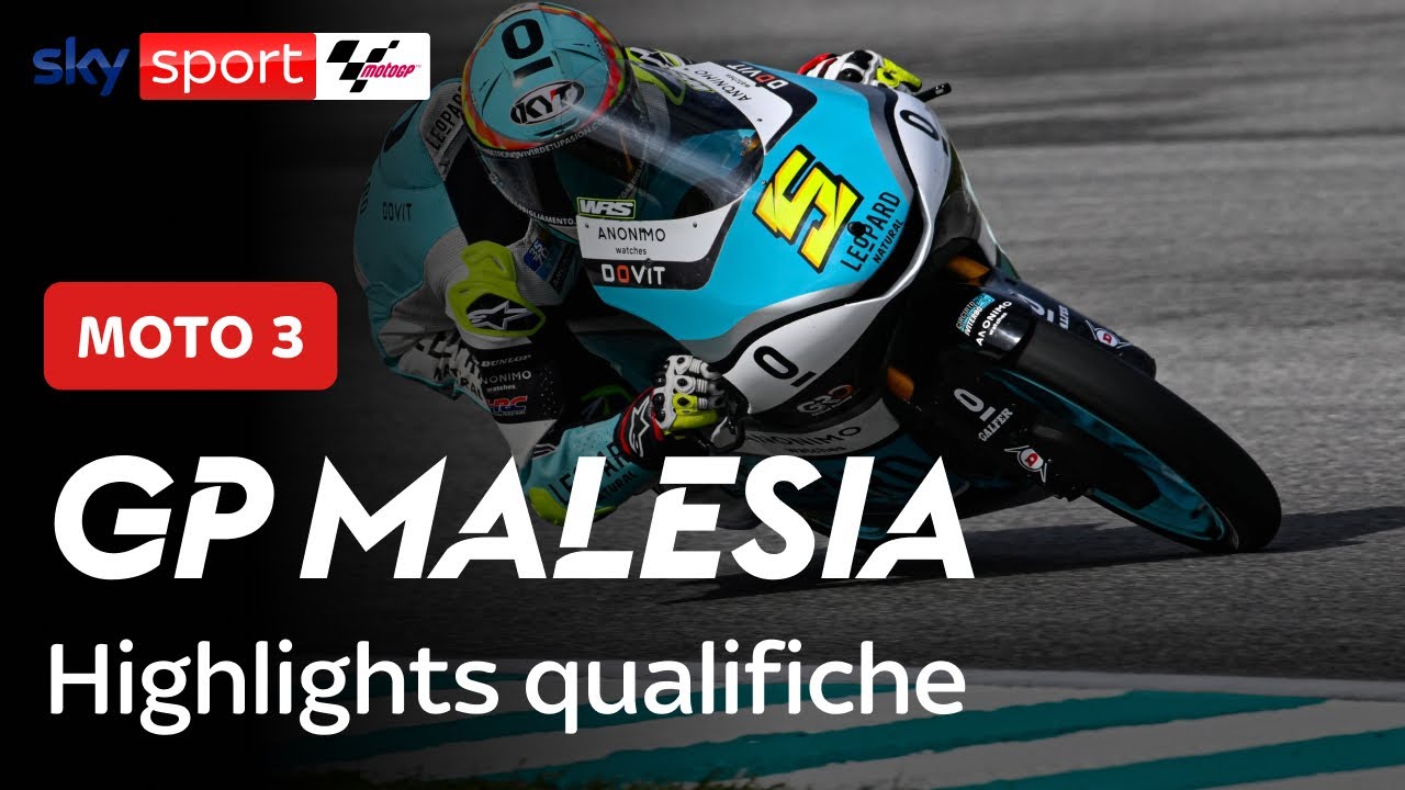 Moto3, GP Malesia: gli highlights delle qualifiche - YouTube