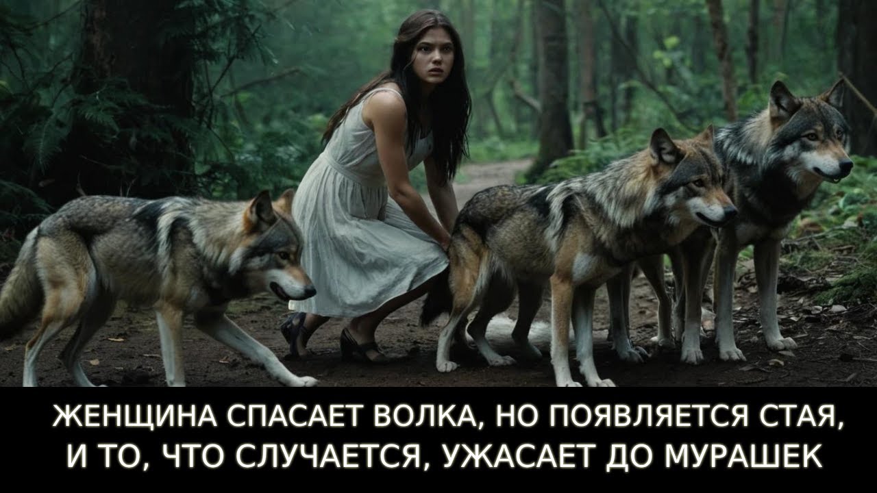 ЖЕНЩИНА СПАСАЕТ ВОЛКА, НО ПОЯВЛЯЕТСЯ СТАЯ, И ТО, ЧТО СЛУЧАЕТСЯ, УЖАСАЕТ ДО МУРАШЕК 😱