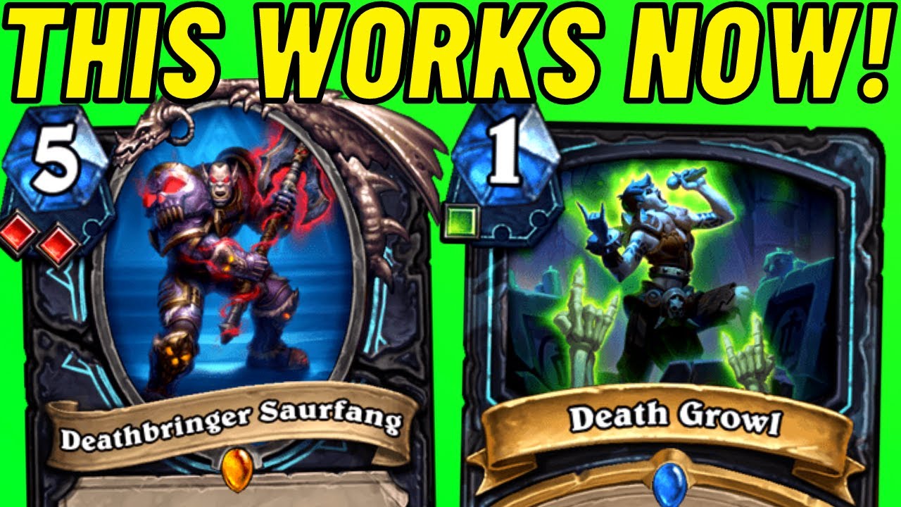 This Hearthstone Interaction is SO COOL!!! Deathbringer Saurfang OTK!