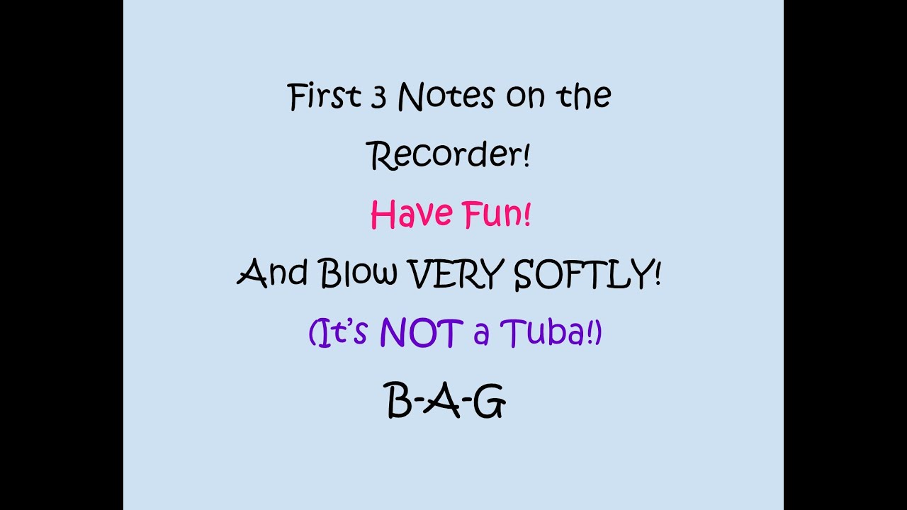 Our First Three Notes