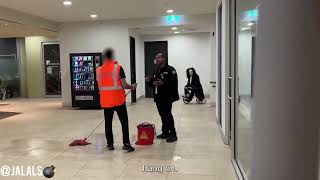 Security guard prank video