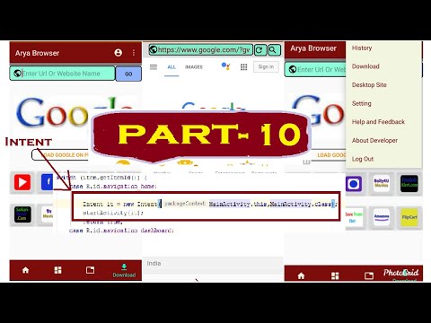 part 10  Intent Demo with project android web browser